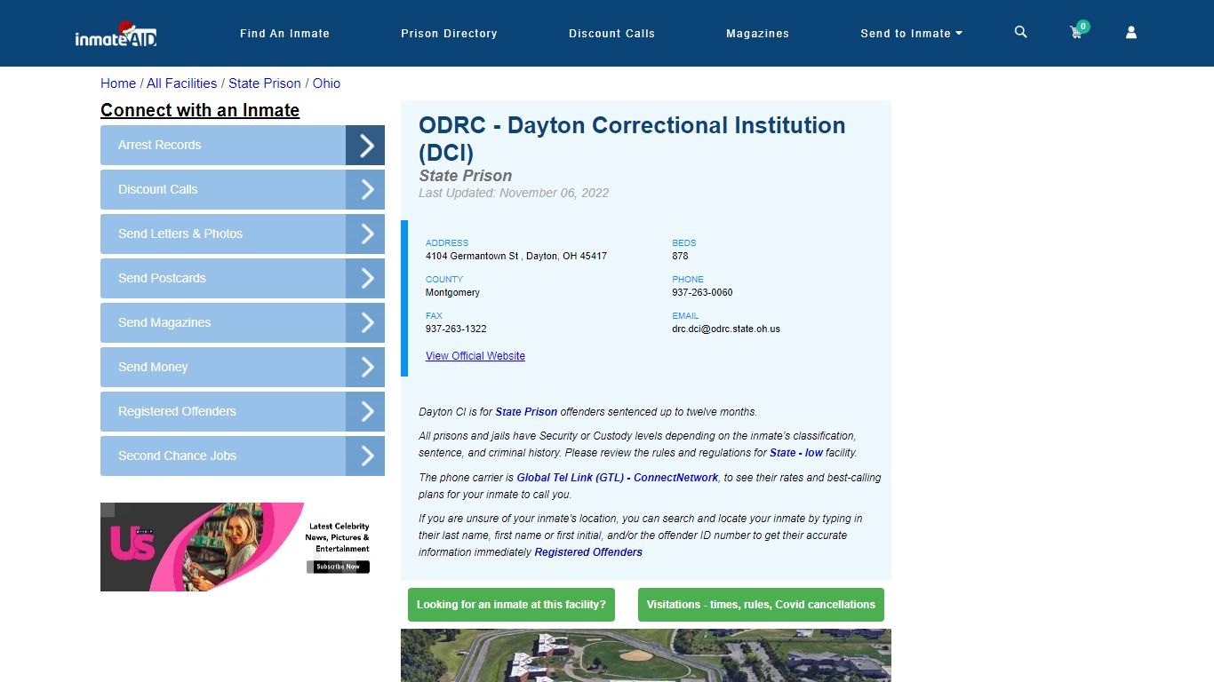 ODRC - Dayton Correctional Institution (DCI) & Inmate Search ...